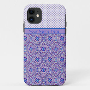 iPhone 5/5s Xtreme case Personalise: Mauve Polkas