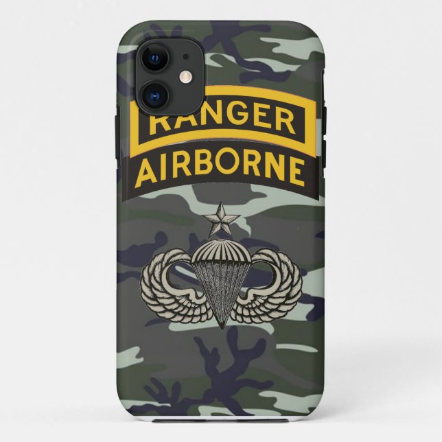 IPHONE 5 AIRBORNE RANGER CELL PHONE CASE (Back)