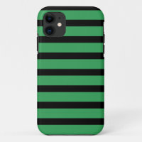 iPhone 5 Barely There Case Black Green Stripes