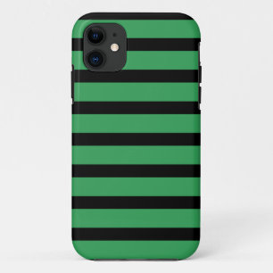 iPhone 5 Barely There Case Black Green Stripes