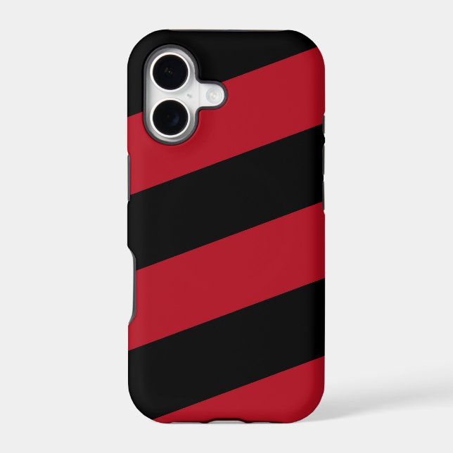 iPhone 5 Barely There Case Black Red Stripes (Back)
