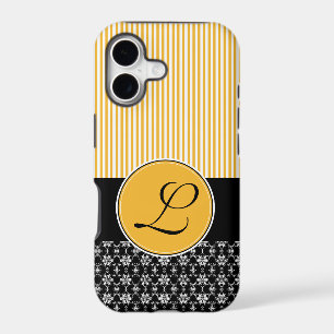 iPhone 5 Barely There Case Template Gold & Black