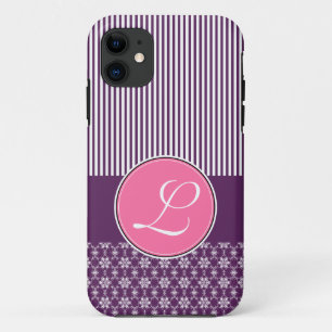 iPhone 5 Barely There Case Template Purple Pattern