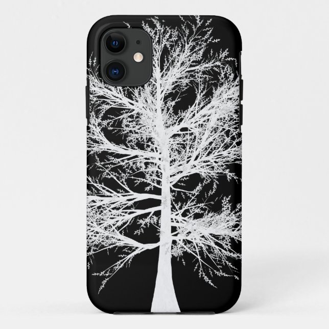 iPhone 5 Barely There Case White on Black (Back)