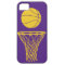 iPhone 5 Basketball Silhouette Lakers Purple