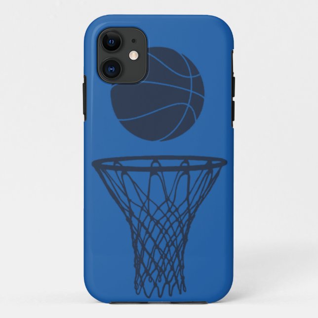 iPhone 5 Basketball Silhouette Maverick Blue Light Case-Mate iPhone Case (Back)