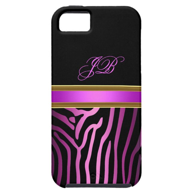 iPhone 5 Case-Mate Case Wild Pink Black (Back)