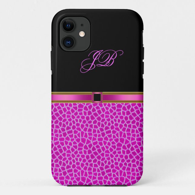 iPhone 5 Case-Mate Case Wild Pink Black (Back)