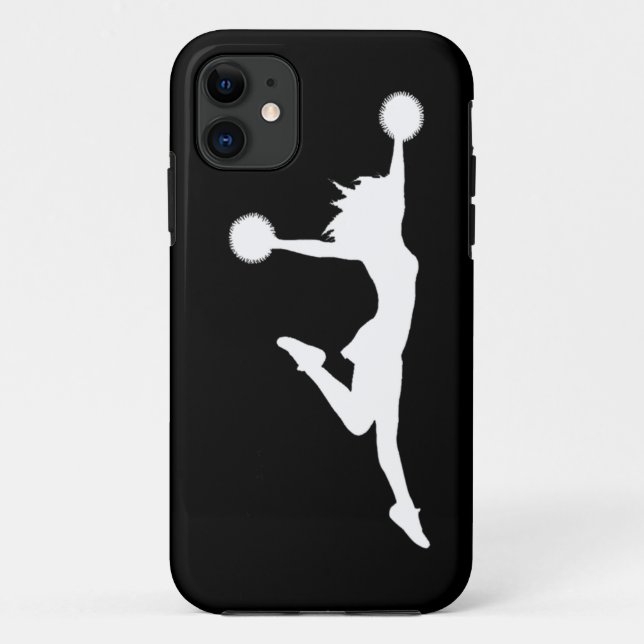 iPhone 5 Case-Mate Cheer 1 Silhouette White/Black Case (Back)