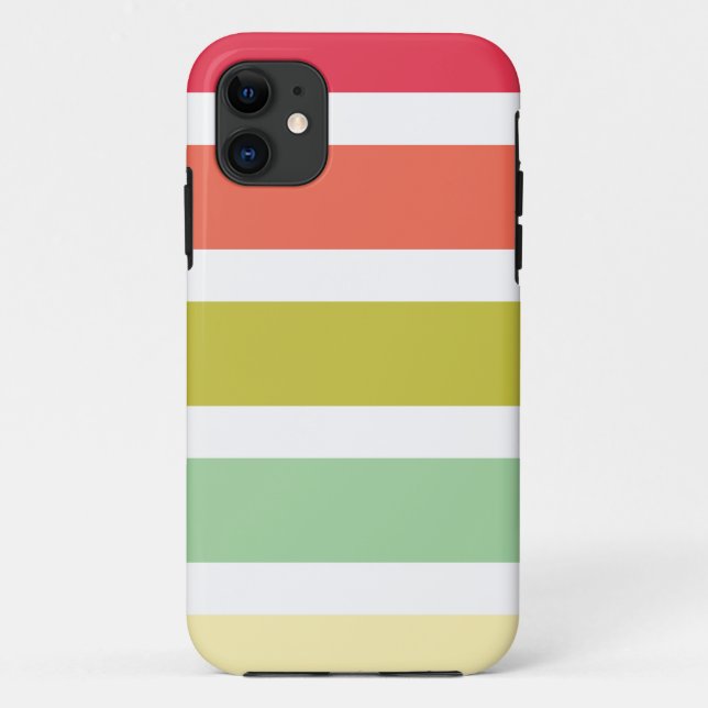 iPhone 5 case with colourful stripes (Back)