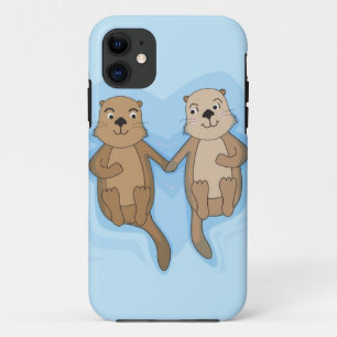 iPhone 5 Case with cute floating otters