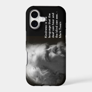 iPhone 5 case with Mark Twain image and quote