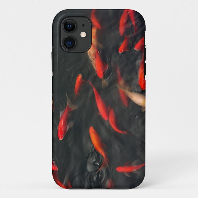 iPhone 5 case with picture of fish pond (Back)
