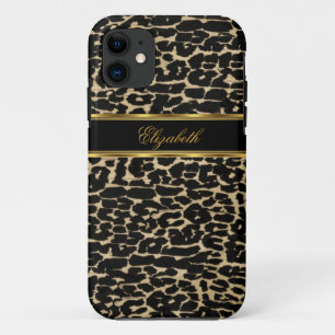 iPhone 5 Elegant Gold Animal Print iPhone 11 Case