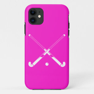 iPhone 5 Field Hockey Silhouette Pink 11 Case