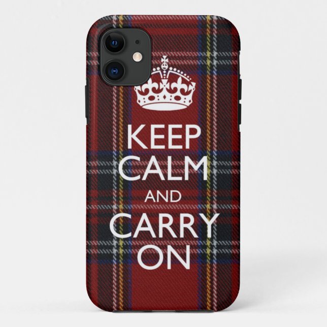 iPhone 5 Keep Calm And Carry On Cover (Back)