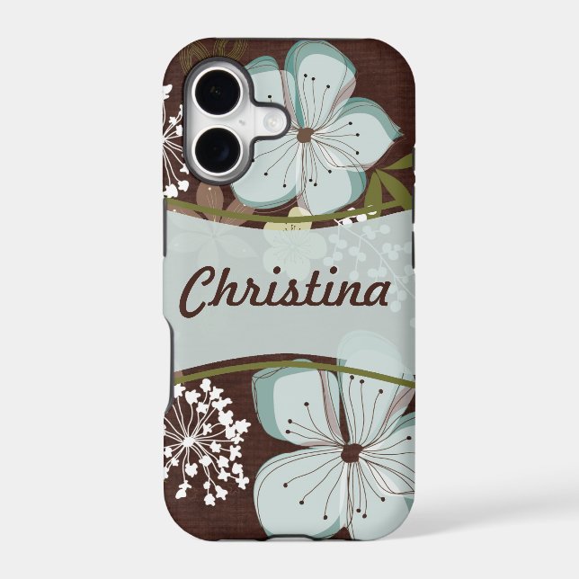 iPhone 5 Mate Barely There™ Case Hawaiian Flowe (Back)
