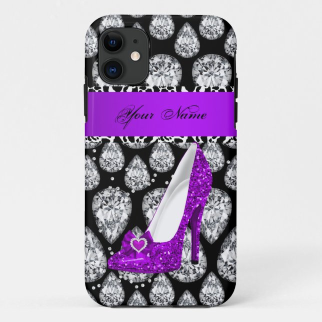 iPhone 5 Purple High Heel Shoe Case-Mate iPhone Case (Back)
