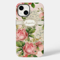 IPhone 5 - Vintage English Rose Lace n Hydrangea