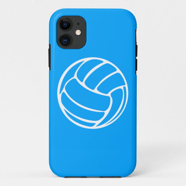 iPhone 5 Volleyball White on Blue Case-Mate iPhone Case (Back)