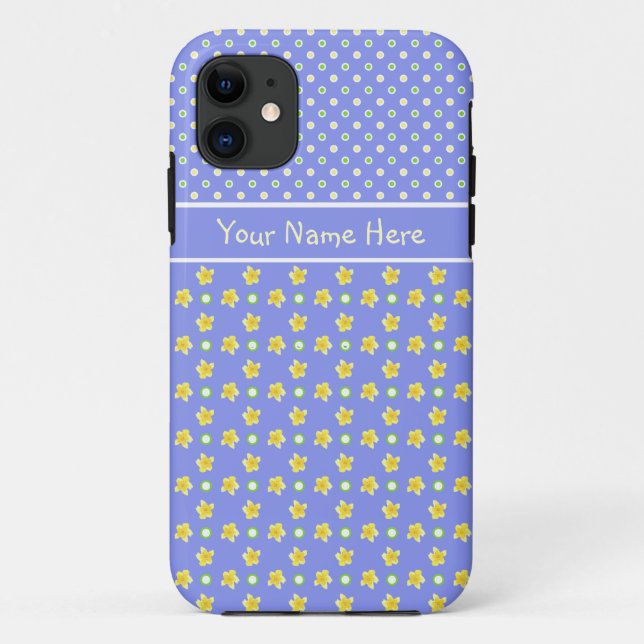 iPhone 5 Xtreme Case Personalise Primroses, Polkas (Back)