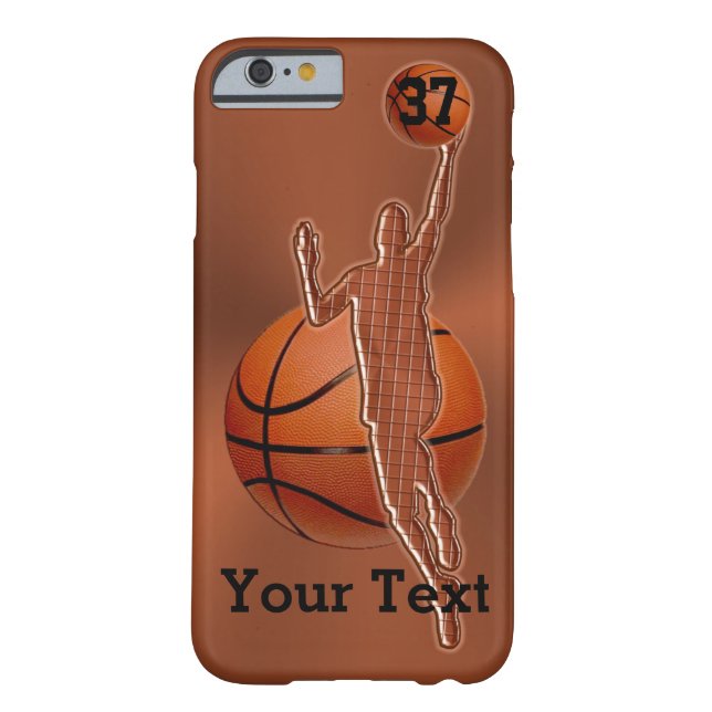 iPhone 6 Basketball Cases Jersey NUMBER and NAME (Back)