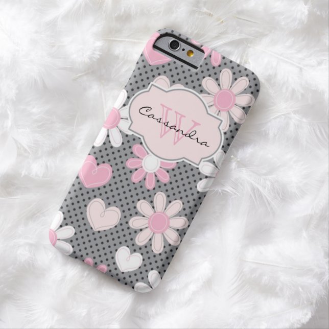 iPhone 6 Case | Daisies | Polka Dots | Hearts (In Situ)