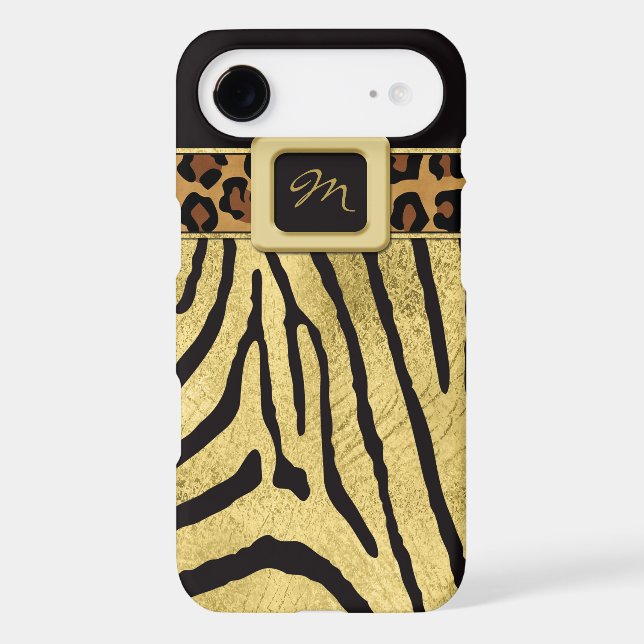iPhone 6 Case | FAUX Gold Foil | Animal Prints (Back)