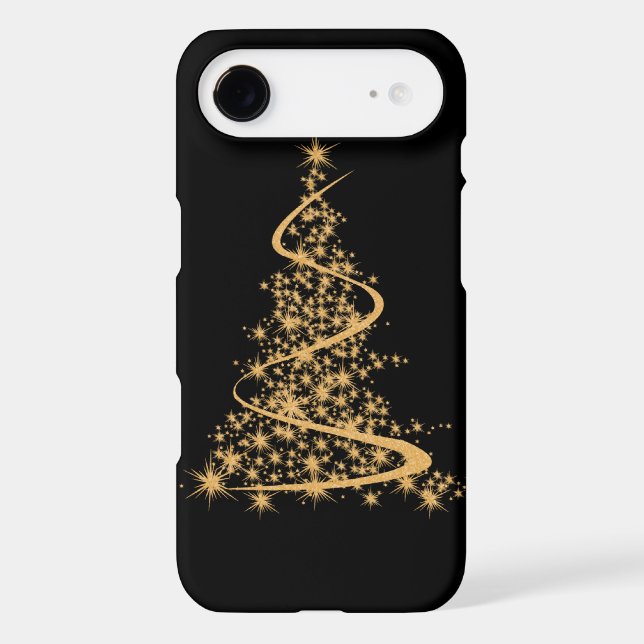 iPhone 6 case Glitzy Gold and Black (Back)