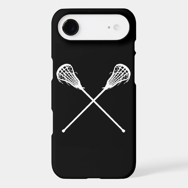 iPhone 6 case Lacrosse Sticks Black (Back)