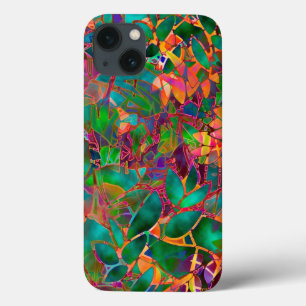 iPhone 6 Case Tough Floral Abstract Stained Glass