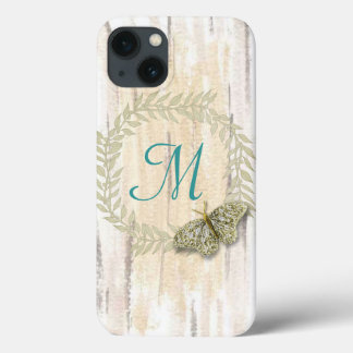 iPhone 6 Monogram and watercolor background case