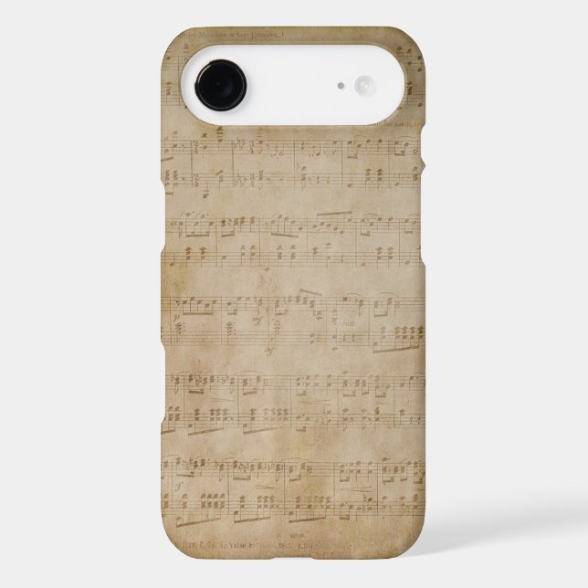 iPhone 6 Plus - Case - Antique Music Paper (Back)