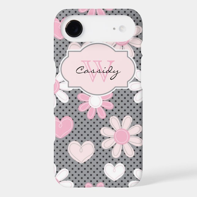 iPhone 6 Plus Case | Daisies | Polka Dots | Hearts (Back)