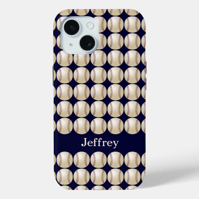 iPhone 7 Case, Baseball, "Tough", Personalised Case-Mate iPhone Case (Back)