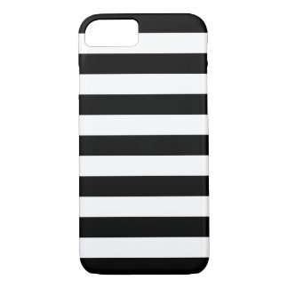 iPhone 7 Case - Black and White Bold Stripes