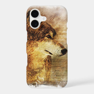 iPhone 7 Case with a Timber Wolf painting