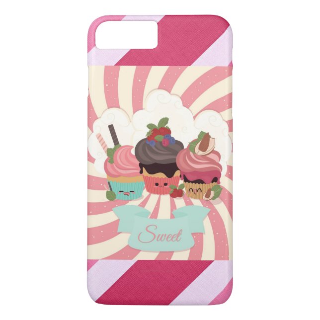 iPhone 7 Sweet Cupcakes Phone Case (Back)