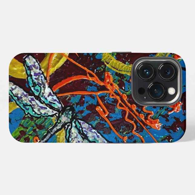 iPhone abstract dragonfly Case (Back Horizontal)