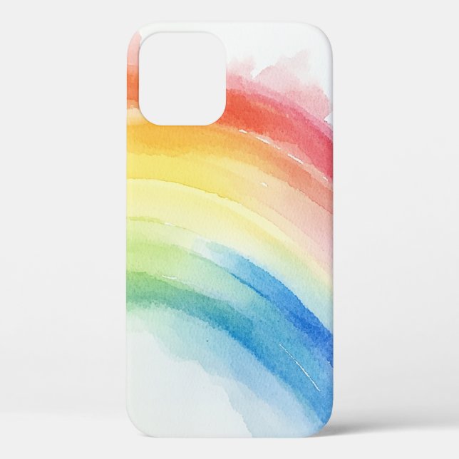 iphone artistic rainbow phone case (Back)
