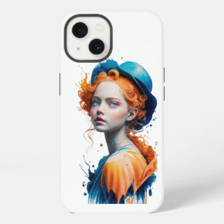 IPhone back cover colour 3D girl design