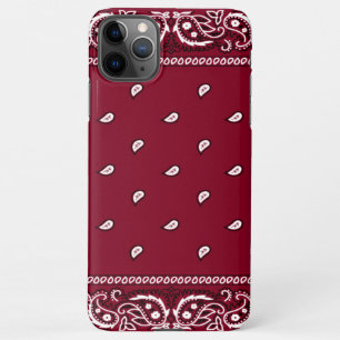 iPhone Bandanna Burgundy Phone Case