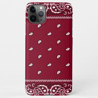 iPhone Bandanna Burgundy Phone Case