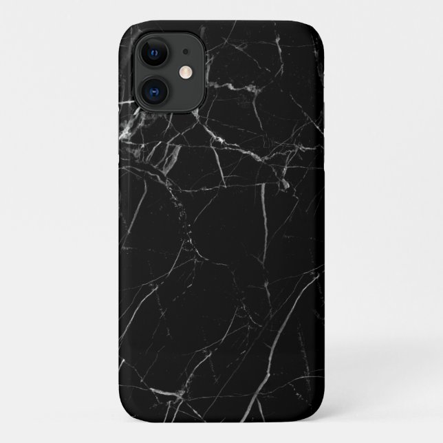 Iphone Black Marble Case (Back)