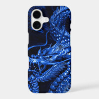 iPhone Blue Chinese Dragon Art Case