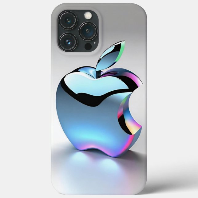 iPhone case 3D apple pattern (Back)