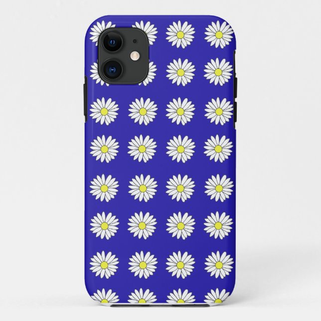 iPhone Case blue white daisies daisy spring (Back)