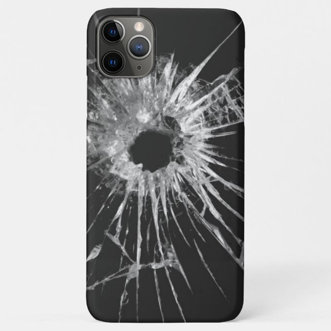 iPhone Case - Bullet Hole Through Glass (Back)