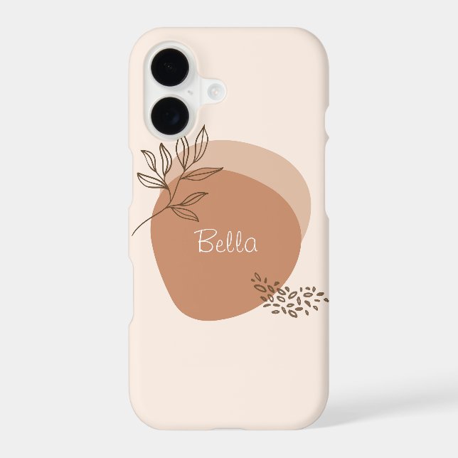 iPhone Case | 'Clay drizzle' | Personalised (Back)