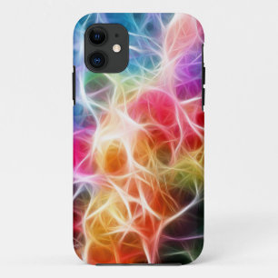 iPhone Case Colourful Light Pink Green Net